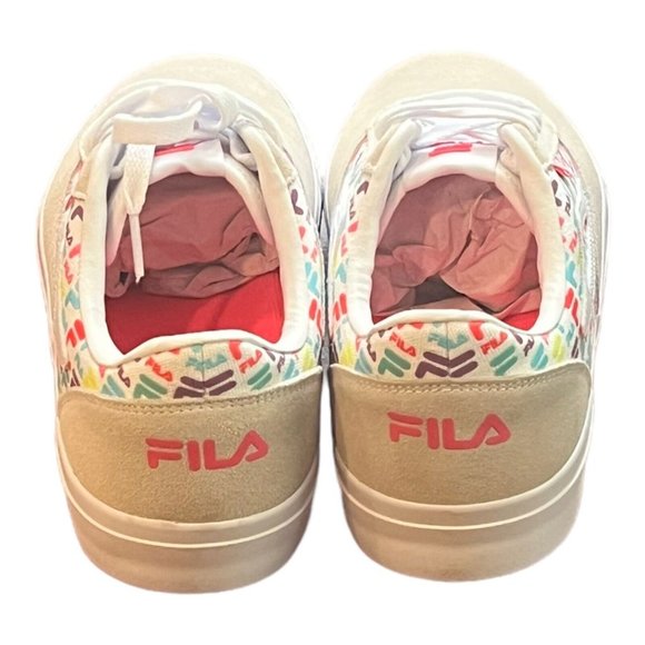 FILA Boarder FX1 Multi White Sneakers Skater Shoes Ladies Size 10 - Picture 4 of 9